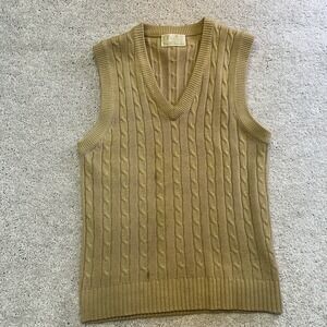Vintage 1970s Sears Kings Road Shop Acrylic Pattern Knitted Sweater Vest Medium